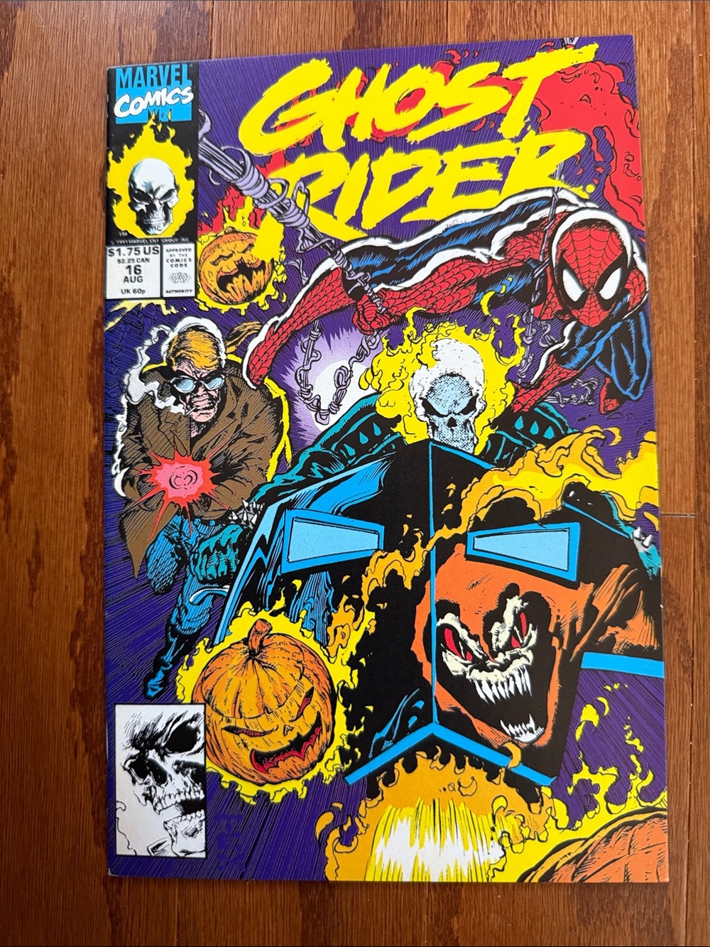 Ghost Rider #16 Marvel 1991 Spider-Man Hobgoblin Direct Edition
